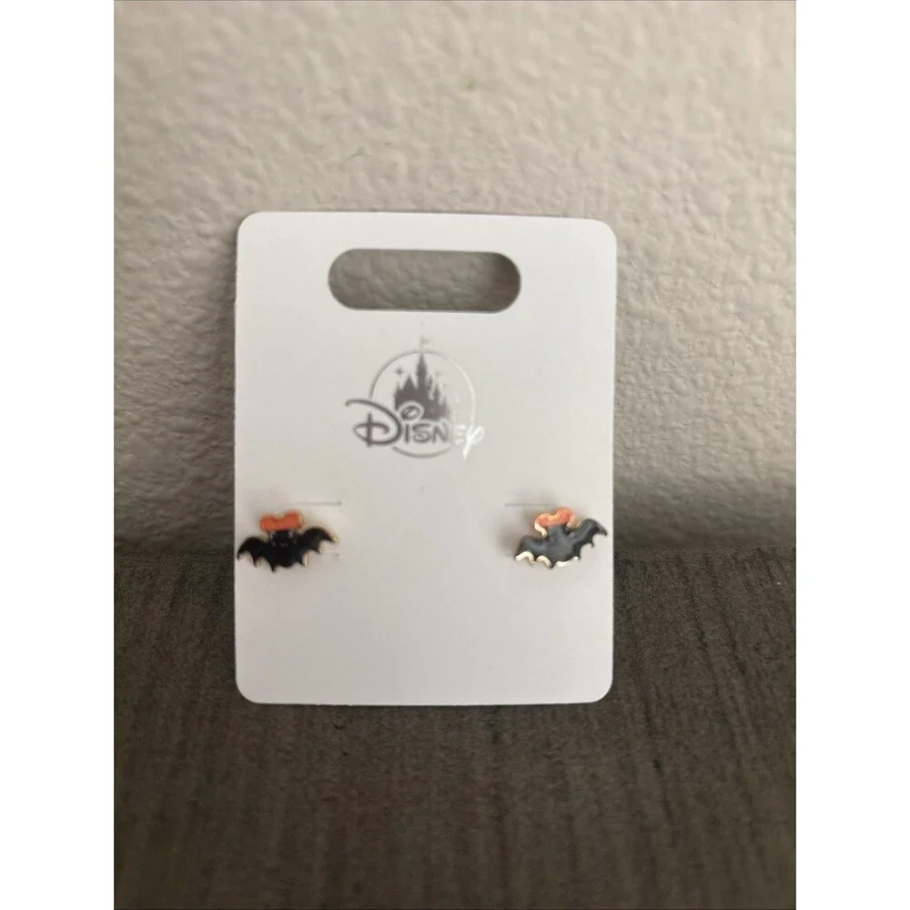 Disney Parks 2026 Halloween Mickey Mouse Bat Earrings New